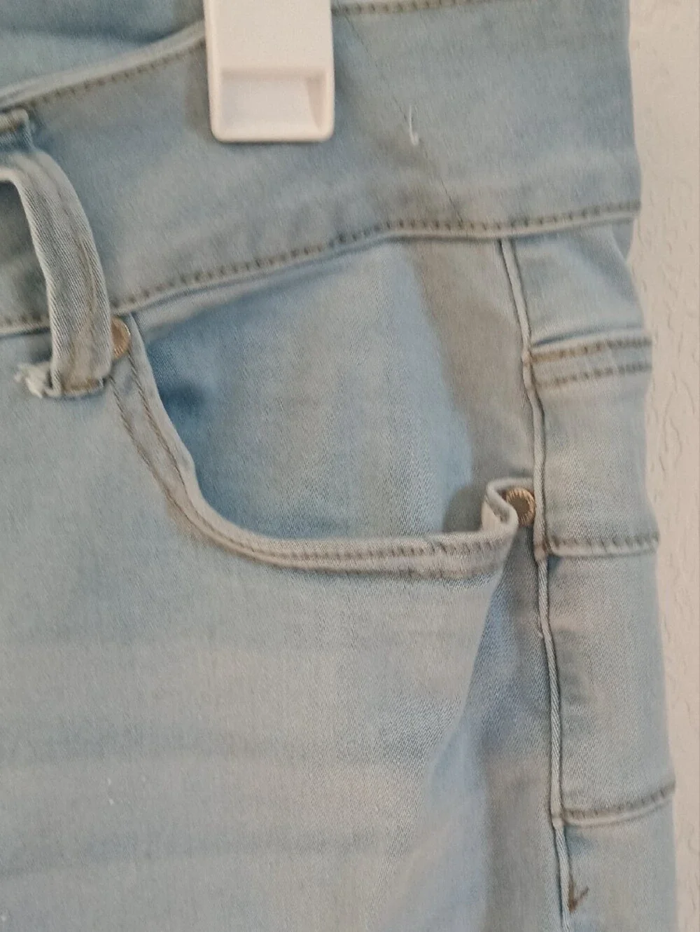 Sandpiper Light Blue Denim Bermuda Shorts